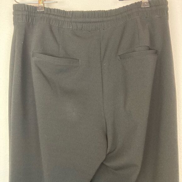 WHBM tapered ankle cuffed full leg crepe w/drawstring waist & pockets - Picture 9 of 13